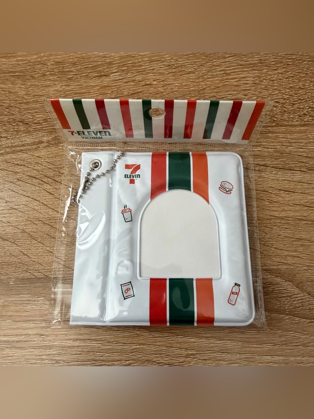 Brand New 7-Eleven Vietnam Official Mini Photo Album / Photocard Holder Keychain